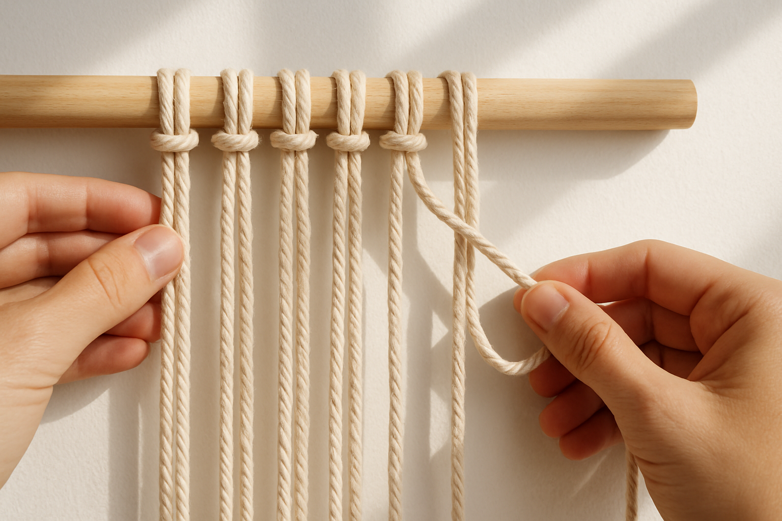 Ipleri cubuga baglama